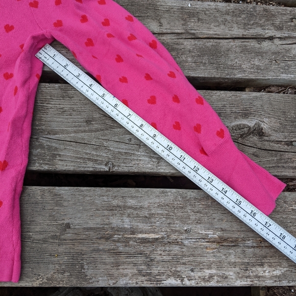 CeCe pink hearts button up cardigan sweater Jennifer's Body Barbie y2k style - Picture 8 of 9